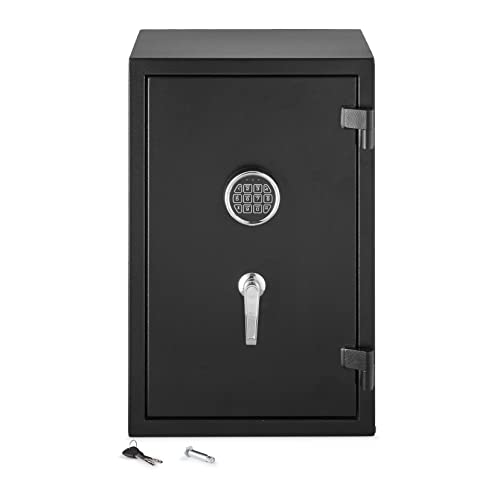 Amazon Basics Fire Resistant Security Safe with Programmable Electronic Keypad - 2.1 Cubic Feet, 16.93 x 25.98 x 13.8 inches