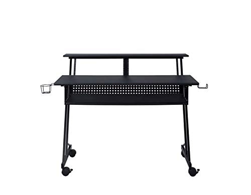 Acme Furniture Suitor Music Recording Studio Desk, Black
