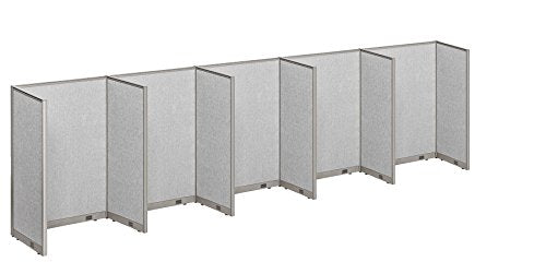 GOF Office Partition Room Divider Panel - 5 Station, Large Fabric Workstation