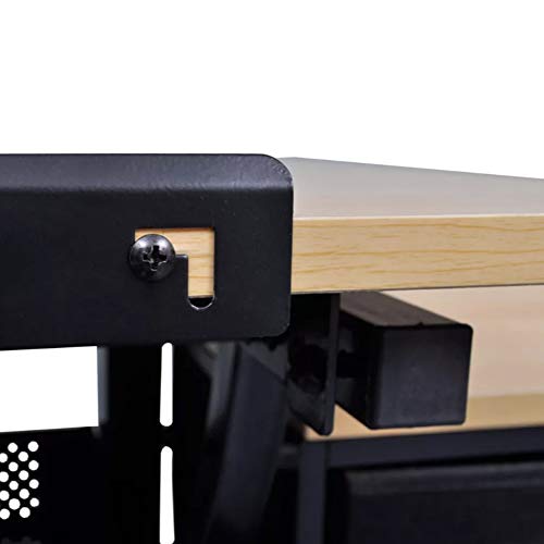 ZAMAX Tiltable Tabletop Drawing Table with Stool for Studying and Technical Drawing, Wooden Draft Draft Desk with Three Drawers Side Cabinets Art Craft Work Station