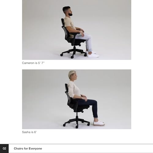 Steelcase Leap Office Chair - Ergonomic Work Chair with Natural Glide System & Liveback Technology - Blue Jay Fabric