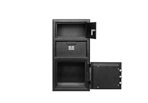 Templeton Standard Depository Drop Safe & Lock Box, Electronic Multi-User Keypad Combination Lock with Key Backup, Anti Fishing Security, 1.5 CBF Black