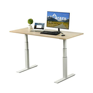 AD ARAZY Electric Stand Up Desk Frame Workstation, Height Adjustable Standing Base Dual Motor DIY Workstation with Touch Memory Controller