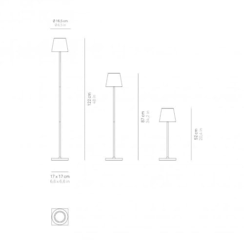 Zafferano Poldina L Pro Floor & Table Lamp White