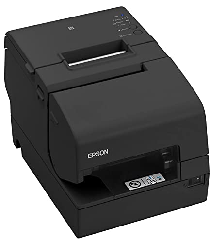 Epson, Tm-H6000V-032, Multifunction Printer, Built-in USB & Ethernet Interfaces, with MICR & Endorsement, Serial, S01, Blk, Includes Power Supply,Ps-