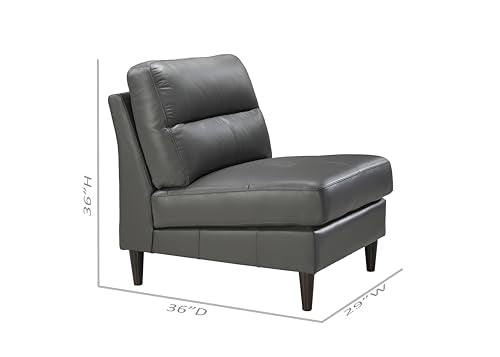 BREAKtime 3 Person Waiting Reception Lounge Chairs Set with Charging Tables - Model 8141, Graphite Gray Leather