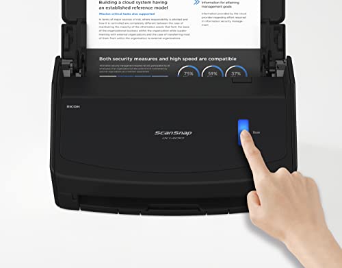 ScanSnap iX1400 Color Document Scanner with Auto Document Feeder - Black