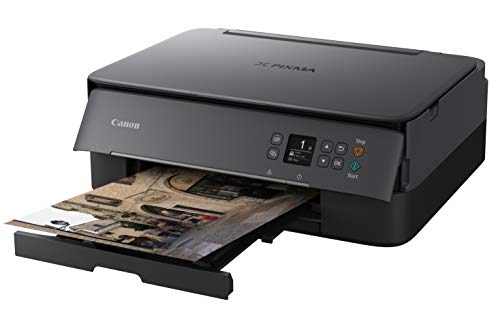 Canon TS5320 All In One Wireless Printer, Scanner, Copier with AirPrint, Black, Amazon Dash Replenishment Ready