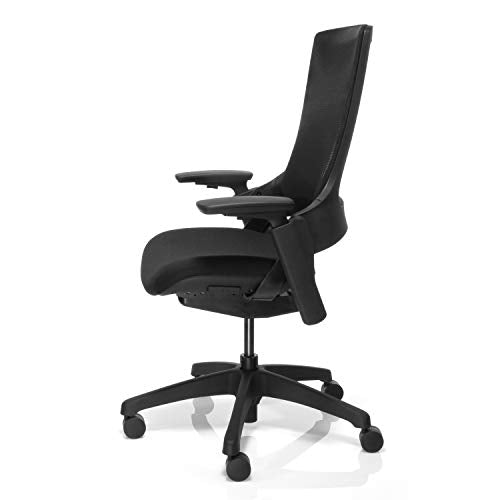 Lorell 59529 Serenity Chair, 40.5" x 25.3" x 23.3", Black