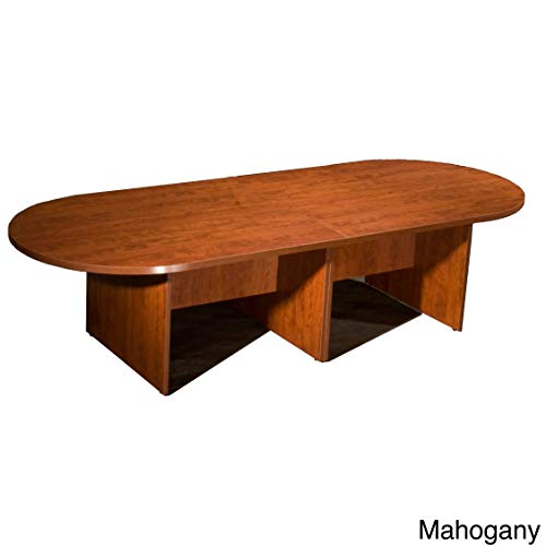 Boss 10Ft Race Track Conference Table, Cherry