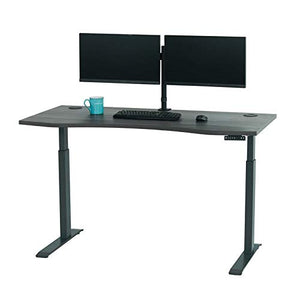 MotionWise Manager Series Dual Motorized Rising Sit/Stand Desk for Home Or Office, Dove Gray
