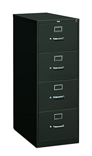 HON 4-Drawer Filing Cabinet - 310 Series Legal File Cabinet, Charcoal (H314C)