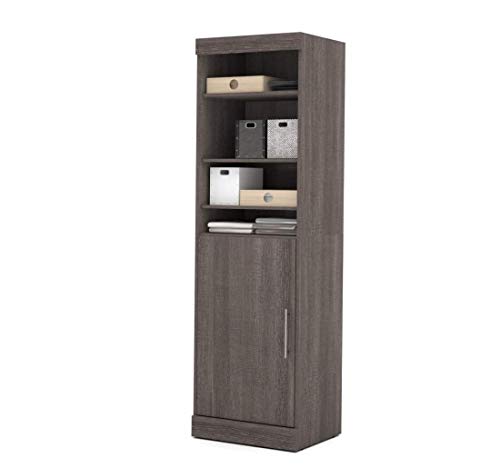 Bestar 25" Storage Unit with Door - Nebula
