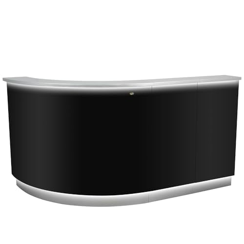 Dir LED Illuminated Curved Reception Desk