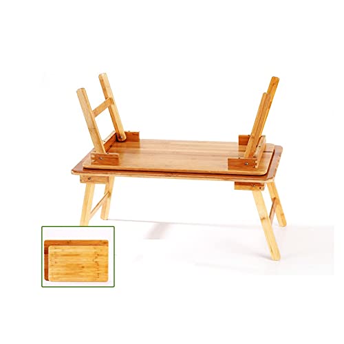 SFFZY Foldable Portable Bamboo Computer Stand Laptop Desk Notebook Desk Laptop Table for Bed Sofa Bed Tray Studying Tables