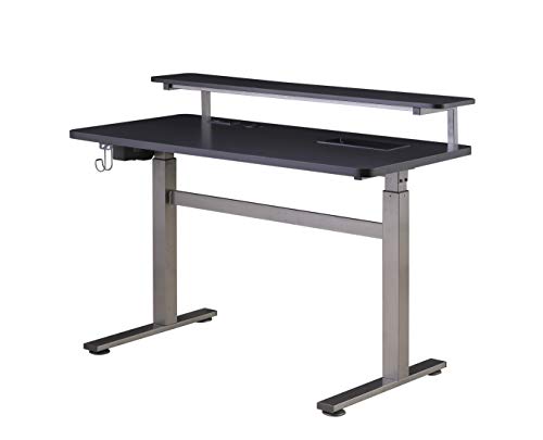 Z-Line Designs ODD0001-848DU Series 1.8 Performance Adjustable Electric Height Working Gaming Desk 48" Grey