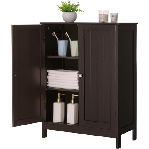 WAWJB Lockers Floor Lockers with 2 Adjustable Shelves and 2 Doors Entrance Wooden Shoe Lockers