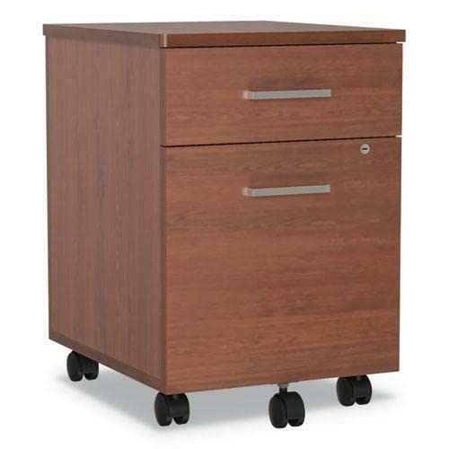 Embar Cherry Mobile Pedestal File Cabinet, 16.5w x 19.75d x 23.63h