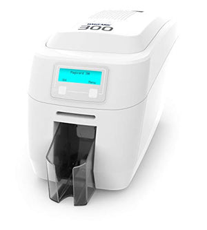 Magicard 300 Dual-Sided ID Card Printer & Supplies Bundle Badge Maker Machine (3300-0021)