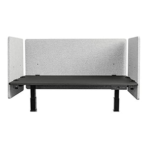 S Stand Up Desk Store Clamp-on Acoustic Desk Divider Privacy Panel (Cool Gray, 47.25" x 23.6")