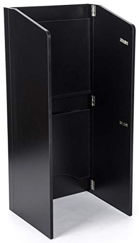 Displays2go Portable Folding Lectern - Black (OLILCTFOLBK)