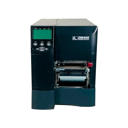 Tekswamp Zebra ZM400 Thermal Transfer Label Printer 600 DPI Peeler Rewinder USB Serial ZM400-6001-4000T Bundle