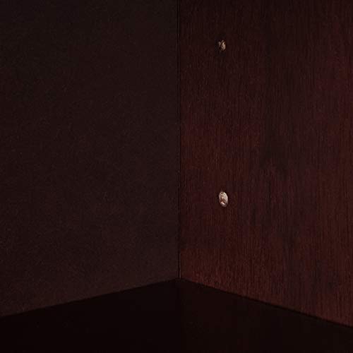 Lorell 3-Shelf Panel Bookcase, 36 by 12 by 36-Inch, Mahogany