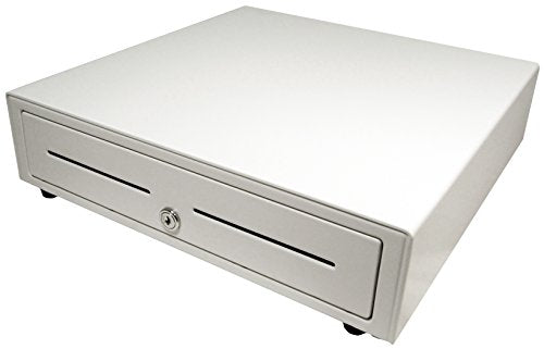 APG VB554A-AW1616 Vasario Series Standard-Duty Cash Drawer with USB PRO Interface, Painted Front, 16.3" x 16.3" x 4.3", White