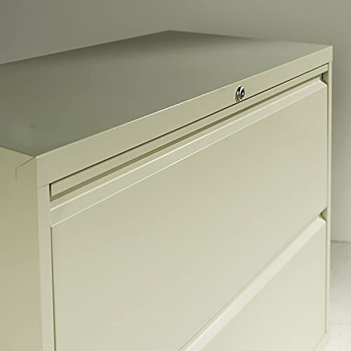 Alera Two-Drawer Lateral File Cabinet, Light Gray - 36w X 19-1/4d X 28-3/8h