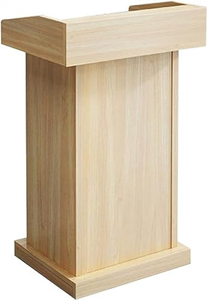 SMuCkS Wood Podium Lectern Stand (Color: A, Size: 60x40x110cm)