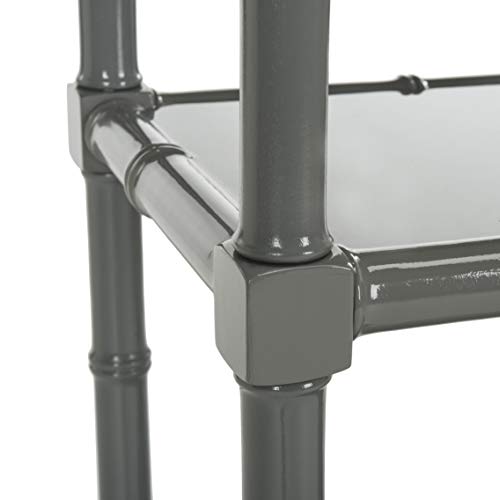 Safavieh ETG3500C Home Collection Ebo Modern Coastal 4 Tier Etagere, Grey