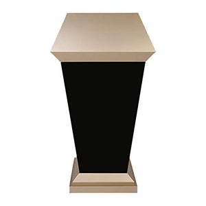 SHABOZ Podium Presentation Lectern Stand with Door and Storage Area