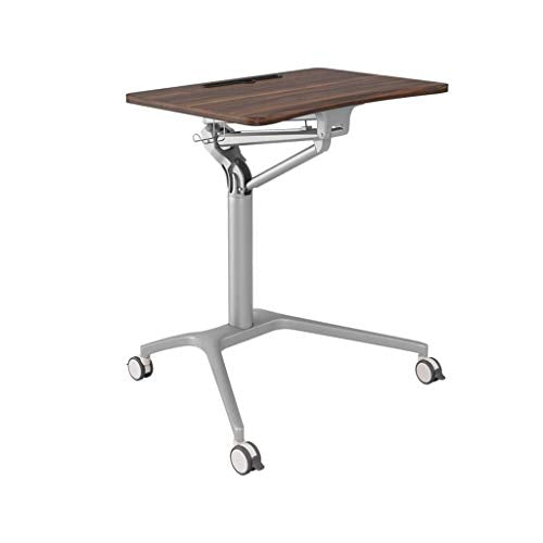 Pneumatic Height Adjustable Sit-Stand Laptop Desk Cart