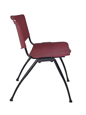 Romig M Lightweight Stackable Sturdy Breakroom Chair (40 Pack) - Burgundy