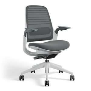 Steelcase Series 1 Office Chair - Ergonomic Work Chair with Weight-Activated Controls, Back Supports & Arm Support - Graphite