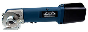 Hercules MB-60H Electric Cordless Rotary Shear – Rechargeable Multi-Layer Cutter for Natural & Synthetic Fabric, Leather, Carpet, Denim & More