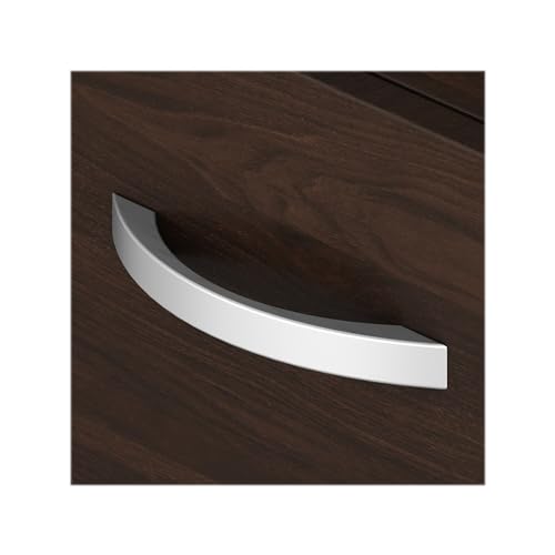 Bush Business Furniture Studio C 2-Drawer Mobile Vertical File Cabinet, Letter/Legal Size, Lockable - Black Walnut (SCF116BWSU)