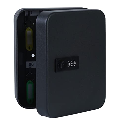 FSDGHSD Combination Lock Keys Cabinet Security Storage Box Organizer Holder Locked Key Box Wall Mount Steel 72 Slots