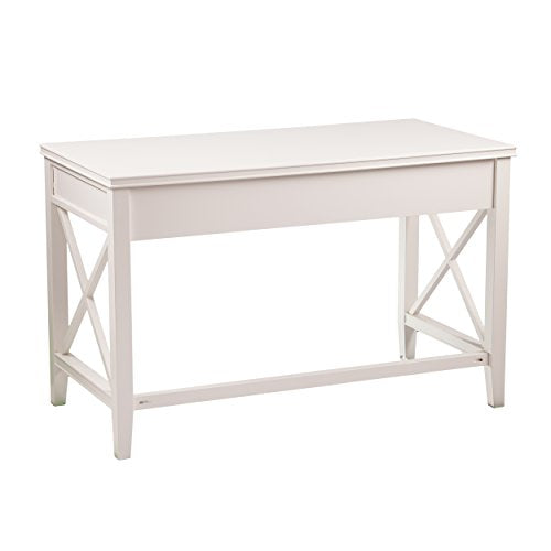 Furniture HotSpot - White Writing Desk - Farmhouse Style - 48" W x 24" D x 30.75" H