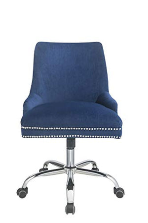 Office Chair in Blue and Chrome