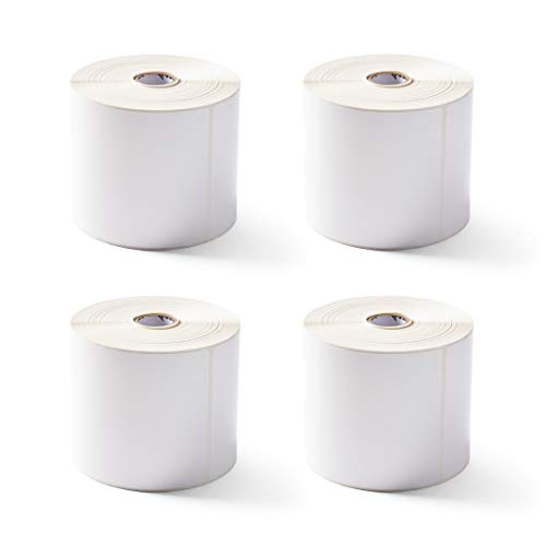 Zebra 4 x 6 in Thermal Transfer Polyester Labels Z-Ultimate 3000T Permanent Adhesive Shipping Labels 1 in Core 4 rolls 10031647SP