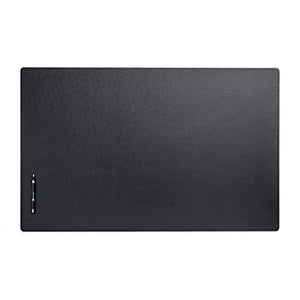 Dacasso Black Leatherette 38" x 24" Without Rails Desk Mat, 38 by 24-Inch