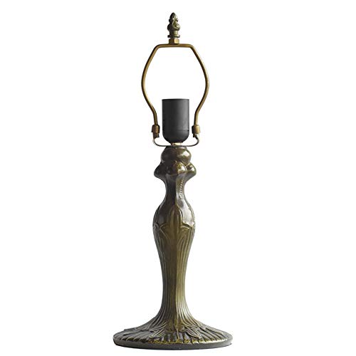 MaGiLL Tiffany Style Vintage Desk Lamp 12" Wide Stained Glass Floral Pattern - Ideal for Bedrooms, Living Rooms, and Study - E26/E27 Socket