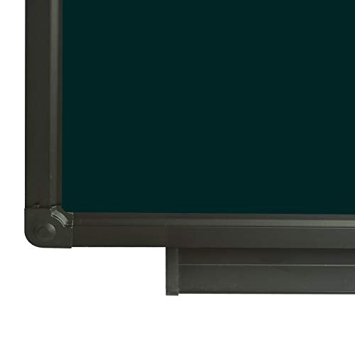 Large 60" x 40" Magnetic Chalkboard Black Board, Wall-Mounted Bulletin Blackboard, Aluminium Message Chalk Board for Office Home and School