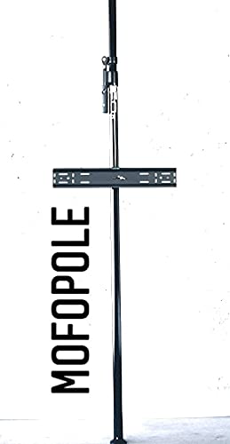 MOFOPOLE | Modern TV Stand : Height Adjustable TV Mount, Fits 32 - 70 Inch TVs, Non-Permanent. No Tools Needed. Floor to Ceiling. Put it Anywhere You Like in Under 2 min ! Patented