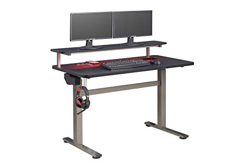Z-Line Designs ODD0001-848DU Series 1.8 Performance Adjustable Electric Height Working Gaming Desk 48" Grey