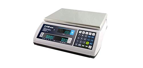 CAS S2JR15L S2000 Jr Series Price Computing Scale, 15lb Capacity, 0.005lb Readability, LCD Display