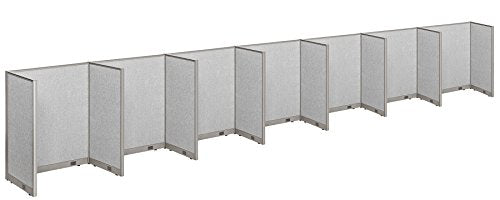 GOF Cubicle Single 7 Station Office Partition 30"D x 48”W x 60"H