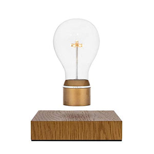 FLYTE Levitating LED Light Bulb with Oak Wood Base