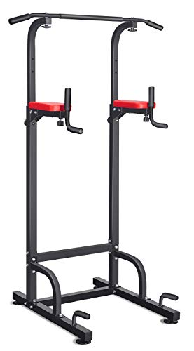 RELIFE REBUILD YOUR LIFE Power Tower Dip Pull Up Station Tower for Home Gym Strength Training Fitness Equipment